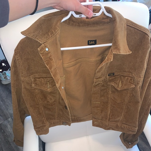 Lee brown corduroy cropped jacket - Picture 1 of 1